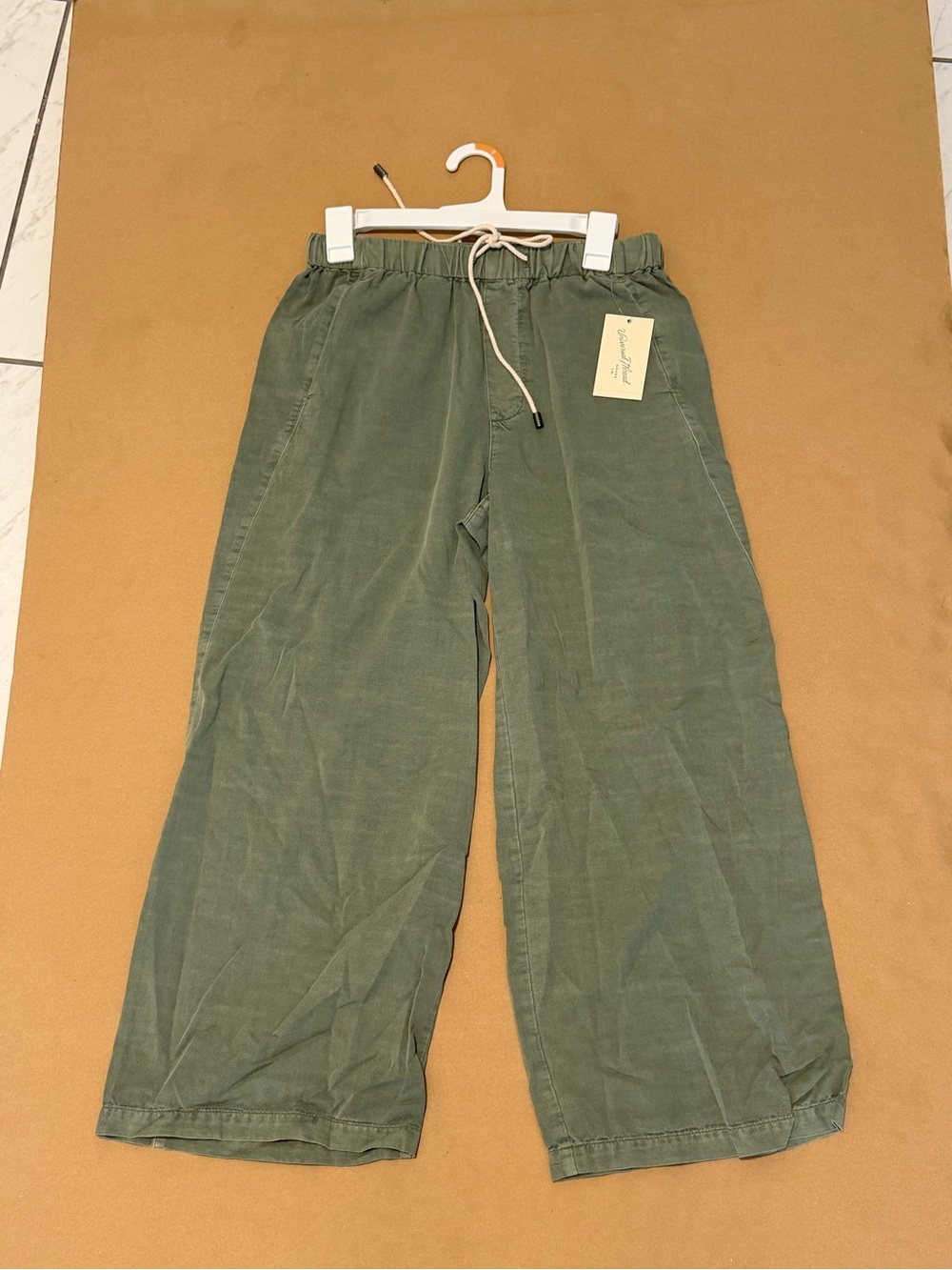 Universal Thread Olive Wide Leg Linen Blend Pants NWT Size S